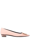 Roger Vivier 25mm Belle Vivier Patent Leather Pumps, Light Pink