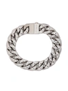 Ambush Chain 7 Logo-engraved Bracelet In Silver
