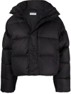 Balenciaga Women's Bb Padded Shell Short Puffer Coat In Black