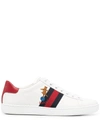 GUCCI ACE LOGO-EMBROIDERED SNEAKERS