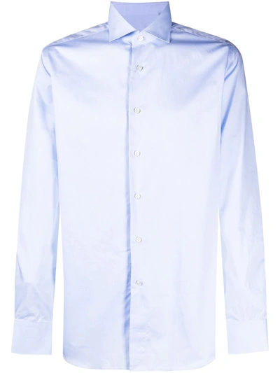 XACUS SPREAD-COLLAR COTTON SHIRT 