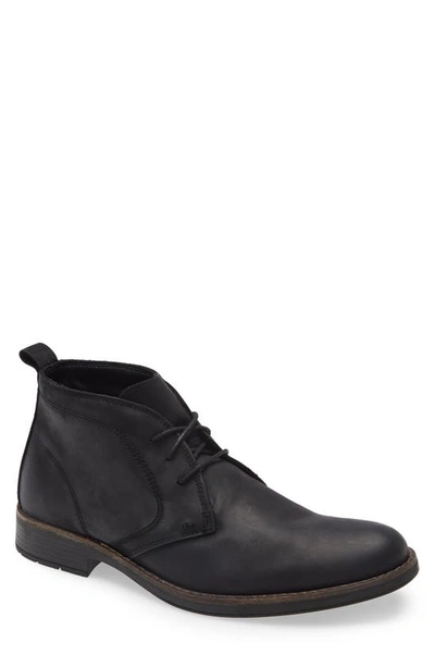 Nordstrom Ms. Grayson Waterproof Chukka Boot In Black Leather
