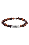 Tateossian Bead Bracelet In Tiger Eye