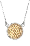 ANNA BECK GILI REVERSIBLE DISC PENDANT NECKLACE,11NGG