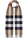 BURBERRY CHECK PATTERN SCARF