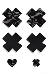 BRISTOLS 6 NIPPIES BY BRISTOLS SIX CROSS NIPPLE COVERS,NS-BASICS-CROSS