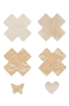 BRISTOLS 6 BRISTOLS 6 NIPPIES BY BRISTOLS SIX CROSS NIPPLE COVERS,NS-BASICS-CROSS