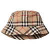 BURBERRY BURBERRY BEIGE KURT BUCKET HAT,8033737