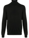 HUGO RIB-TRIMMED WOOL JUMPER