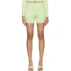 DION LEE GREEN FLOAT SHORTS