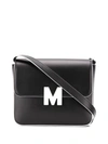 MSGM MSGM WOMEN'S BLACK LEATHER SHOULDER BAG,2941MDZ70213299 UNI