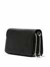 MSGM MSGM WOMEN'S BLACK LEATHER SHOULDER BAG,2941MDZ85005699 UNI