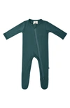Kyte Baby Unisex Zippered Footie - Baby In Emerald