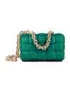 Bottega Veneta The Chain Cassette Padded Leather Shoulder Bag In Racing Green