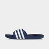 Adidas Originals Adidas Adissage Slide Sandals In Dark Blue/white/dark Blue