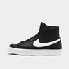 Nike Big Kids' Blazer Mid '77 Casual Shoes In Black/sail/white/total Orange