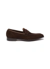 GEORGE CLEVERLEY GEORGE' CHISEL TOE SUEDE PENNY LOAFERS