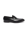 GEORGE CLEVERLEY GEORGE' CHISEL TOE LEATHER PENNY LOAFERS