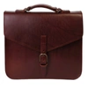 THE DUST COMPANY MOD 122 BRIEFCASE IN CUOIO HAVANA