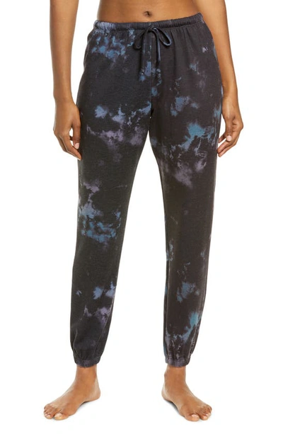 Onzie Fleece Tie Dye Joggers In Night Swim