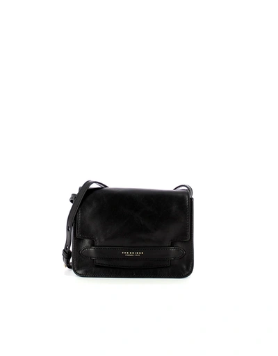 The Bridge Black Leather Lucrezia Shoulder Bag