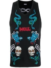 Ktz Patches Unisex Vest Top In Black