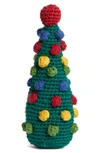 WARE OF THE DOG COTTON CROCHET POMPOM TREE SQUEAKY DOG TOY,WD-POM POM TREE