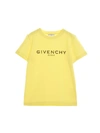 Givenchy Mini Me Vintage Logo T-shirt In Yellow In Yellow