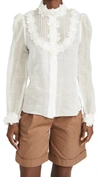 ZIMMERMANN THE LOVESTRUCK TRIM SHIRT