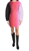 Solace London Mira Mini Dress In Lavender Ombre
