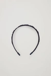 COS ORGANIC COTTON-COVERED RUCHED HEADBAND,0873433004001
