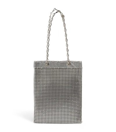 Paco Rabanne Silver Pixel Tote