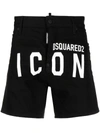 DSQUARED2 ICON 印花牛仔短裤