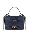 GIVENCHY WOMEN'S MINI EDEN CROCODILE EMBOSSED LEATHER TOP HANDLE BAG,0400013281279