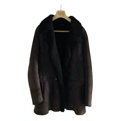 Pre-owned Gucci Brown Leather Coat