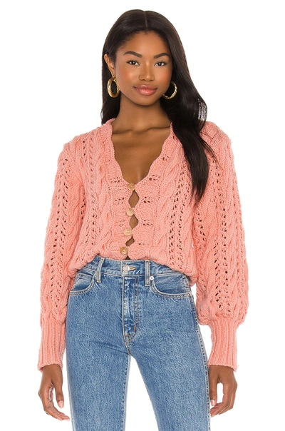 Tach Clothing Dominica Cardigan In Pink