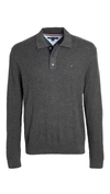 TOMMY HILFIGER TEXTURED POLO SWEATER