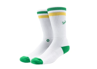 Pre-owned Kith  X Sprite X Stance Socks White/yellow