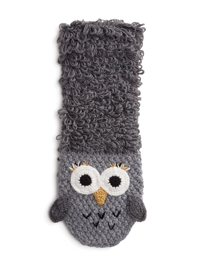 Dolce & Gabbana Kids' Owl-motif Scarf In Grey