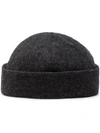 DOLCE & GABBANA HERRINGBONE VIRGIN WOOL BEANIE