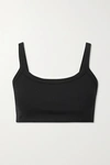 Year Of Ours Ribbed Stretch-jersey Sports Bra In Black