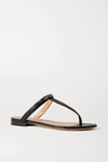 GIVENCHY ELBA LOGO-DETAILED LEATHER SANDALS