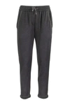 BRUNELLO CUCINELLI BRUNELLO CUCINELLI STRETCH COTTON-SILK TROUSERS NAVY