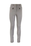 BURBERRY BURBERRY JODIE ZIP DETAIL STRETCH COTTON BLEND TROUSERS