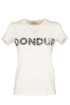 DONDUP DONDUP COTTON T-SHIRT WITH EMBROIDERY