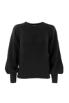 RED VALENTINO RED VALENTINO PUFFED SLEEVES WOOL SWEATER