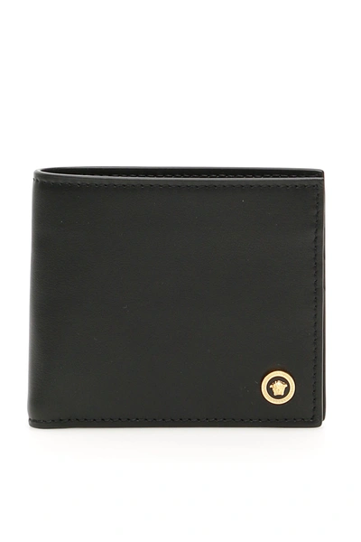 Versace Medusa Bi-fold Wallet In Black