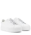 GIVENCHY URBAN STREET LEATHER SNEAKERS,P00534489