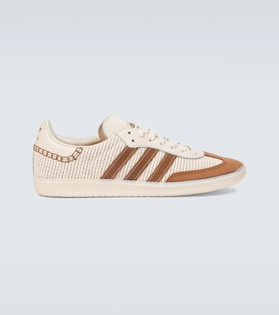 Adidas Originals X Wales Bonner Neutral Samba Leather Sneakers In Yellow