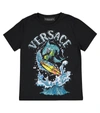 VERSACE SURFING SHARK棉质T恤,P00533824